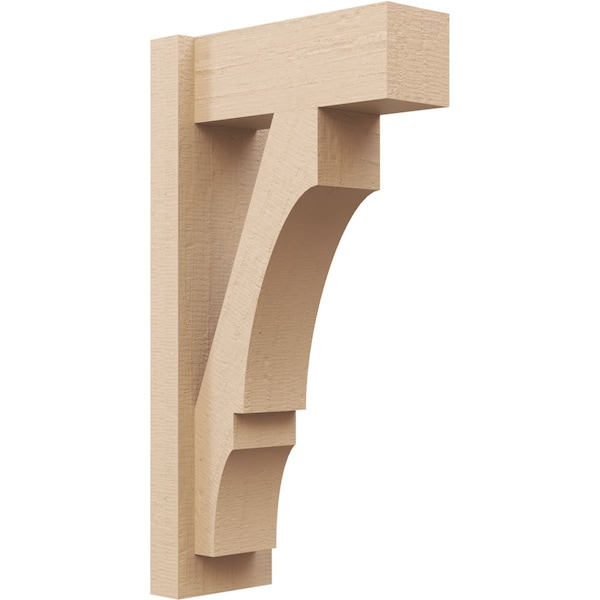 Ekena Millwork 6-in W x 14-in D x 26-in H Balboa Block Rough Cedar Woodgrain TimberThane Outlooker, Primed Tan OUTUR060X14X26BOA44RCPR - main